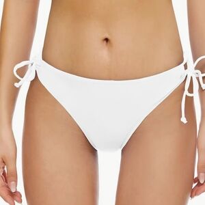 Tie Side Bikini Bottoms Mid-rise